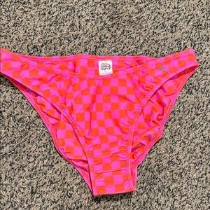 Checkered Pink Bikini Bottom